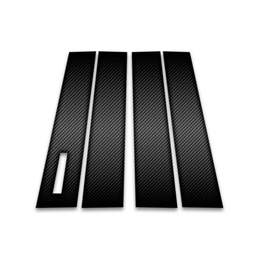 Carbon Fiber Pillar Post Covers 4pc with Keypad Cutout for Lincoln MKX (2016–2023)