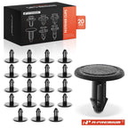 20Pcs 7mm Stem Nylon Fender Cowl & Dash Retainer Clips for Honda