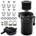 Engine Oil Catch Can Tank Kit for Universal Vehicles (300ml, Aluminum)