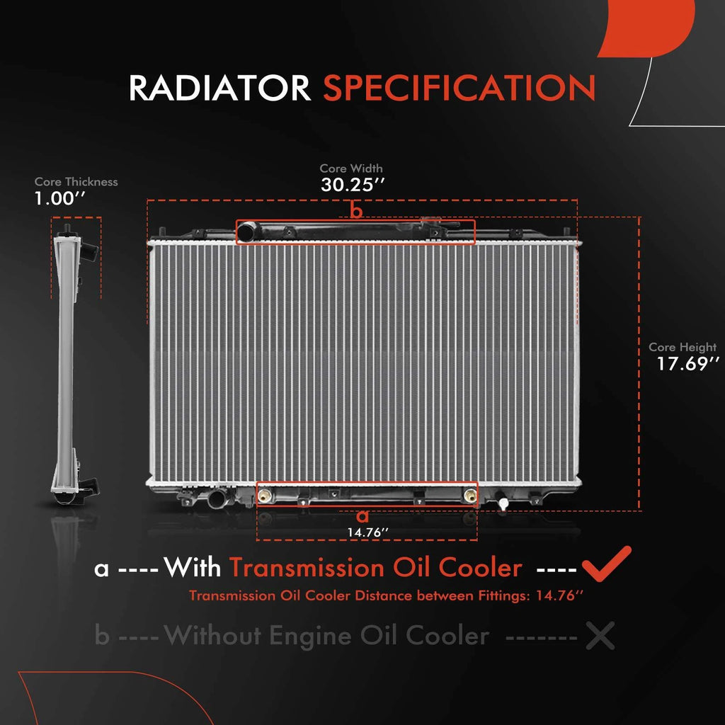 Radiator and Cooling Fan Assembly with Shroud for Honda Odyssey (2005–2010)