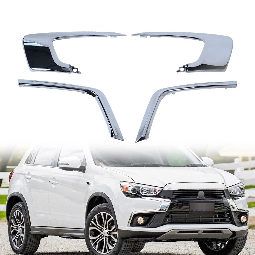 Set of 2 Chrome Trim Moldings for Mitsubishi Outlander Sport (2016–2019)