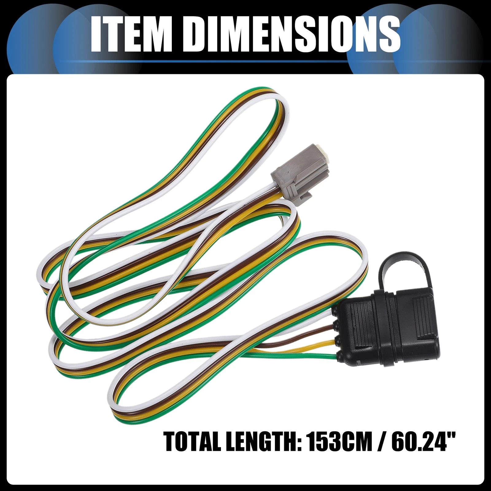 Set of 4-Pin Trailer Wiring Harness Kit for Chevrolet Equinox (2010–2017)