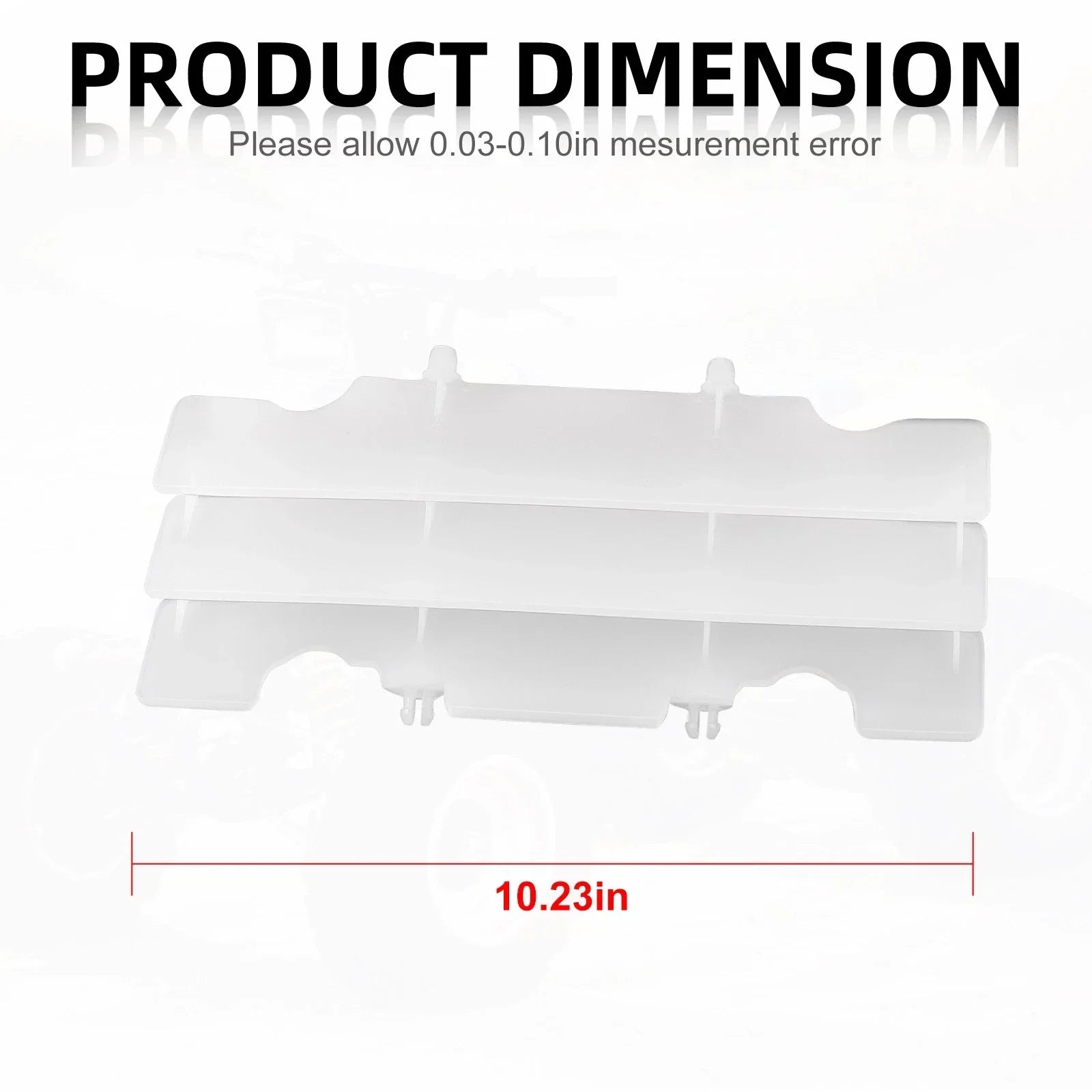 2 x Radiator Louver Guard White for Honda CR125R (1992–1997)