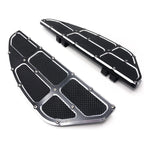 2X Black Footpeg Floorboard for Harley Touring (1984–2015)