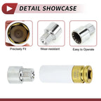 Set of 2 Wheel Lock Lug Nuts with 14 Teeth Anti-theft Key for Porsche Cayenne