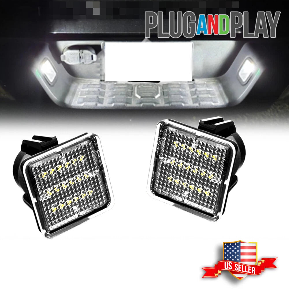 Full LED Black License Plate Lights for Toyota Tacoma/Tundra (2016–2022)
