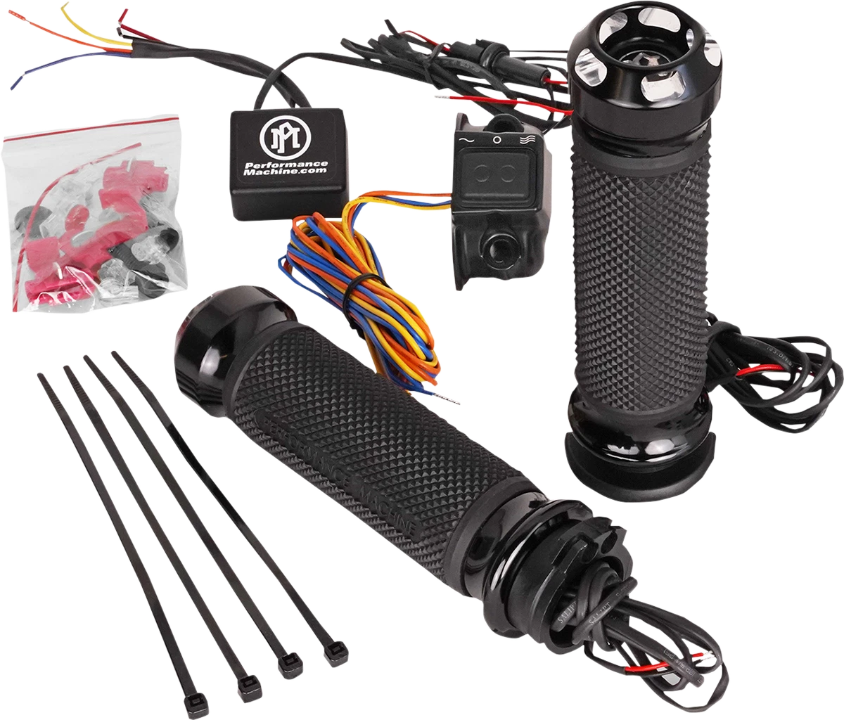 Apex Heated Grips for Performance Machine (PM) (0063-2092-BM)