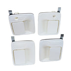 Set of 4 Door Handles for Ford Super Duty F250 (1999–2016) - Oxford White