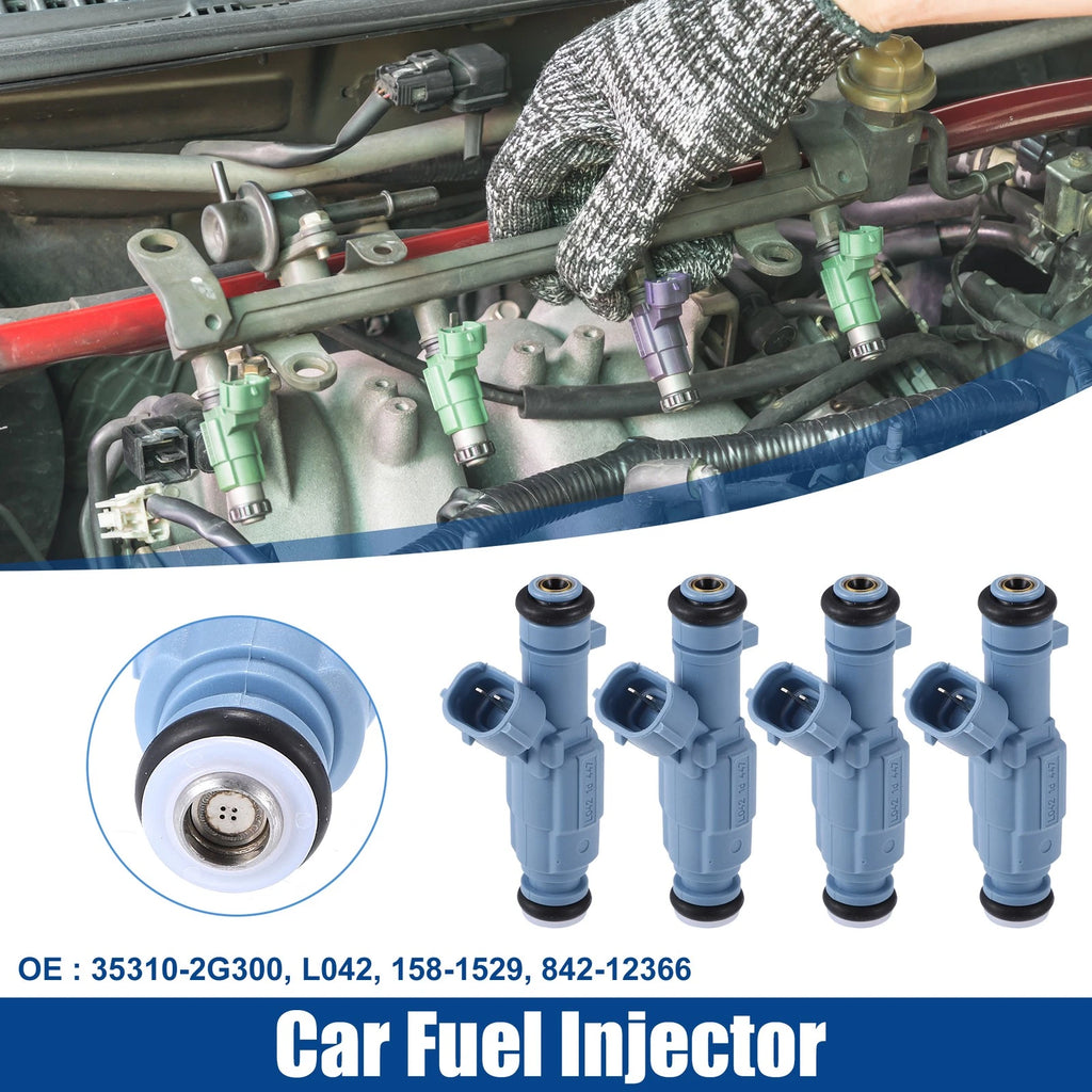 Set of 4 Fuel Injector Nozzles for Hyundai Sonata 2.4L (2010–2015) 35310-2G300