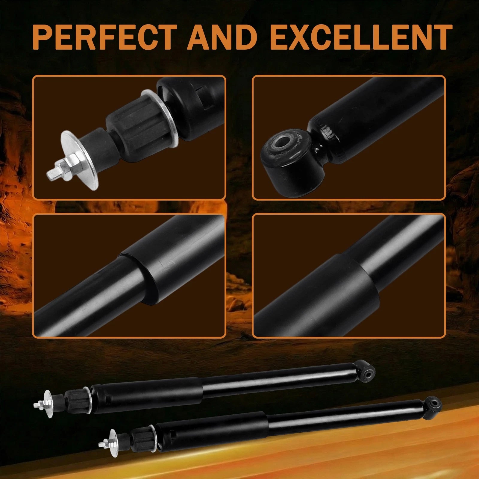 Front Shocks Struts Pair for Mercedes-Benz E320 (1998-2001)