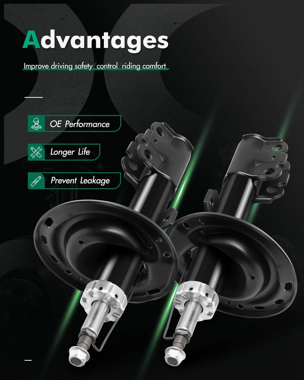 Front Pair Shocks & Struts for Toyota Camry (2004–2006)