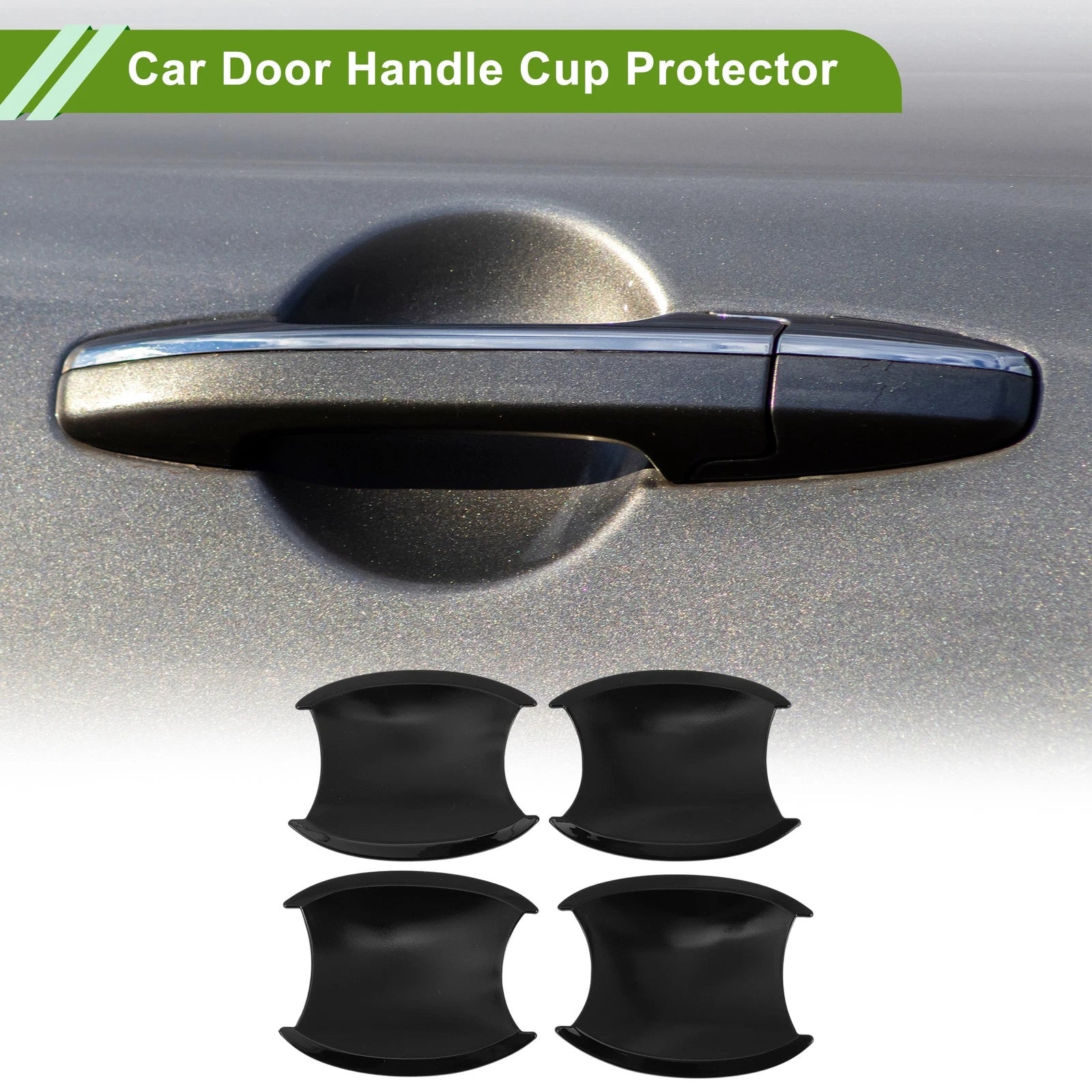 Set of 4 Door Handle Cup Protectors for Honda CR-V (2007–2011) Gloss Black