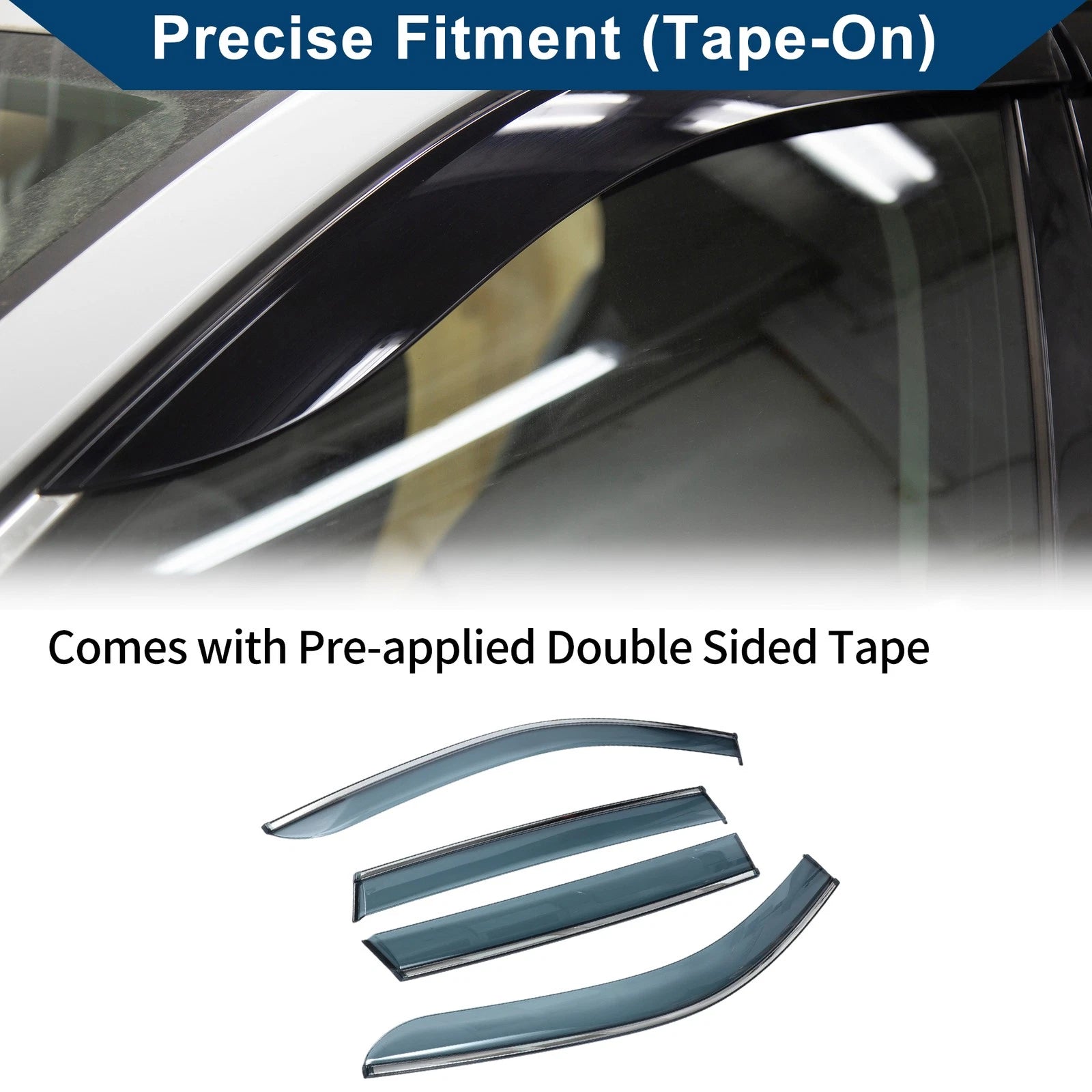 Car Window Deflectors for Nissan Pathfinder (2023–2024) Side Vent Visors