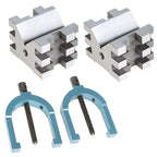 Set of 2 V-Block and Clamp for Precision Machining