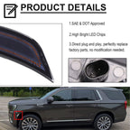 2X LED Front Smoke Amber Side Marker Lights for Escalade Yukon XL