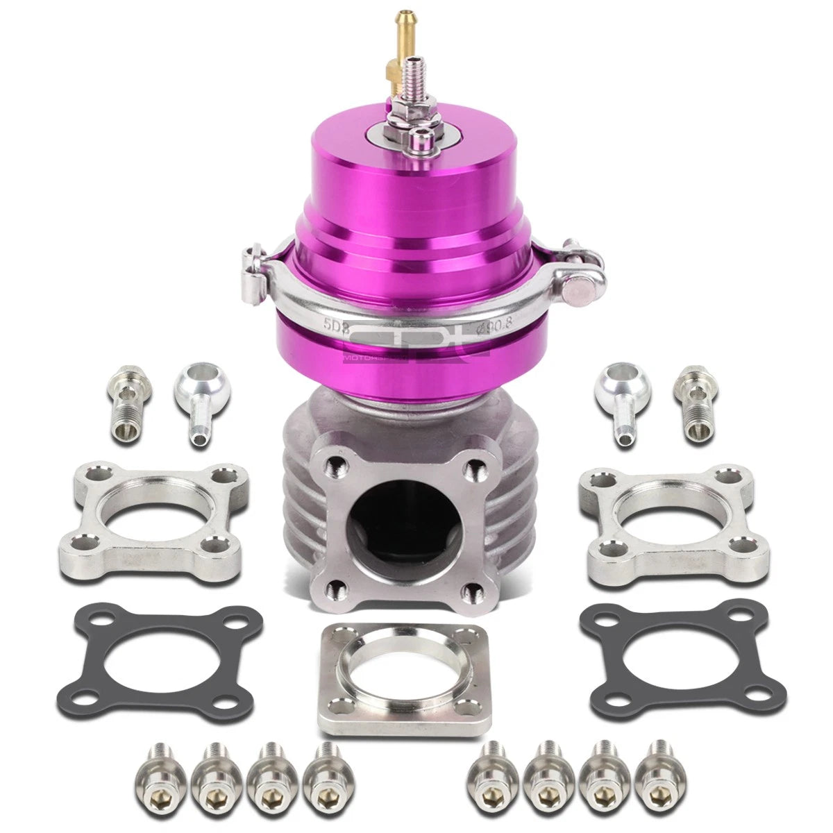 Universal 46mm Turbo 4-Bolt Wastegate Bypass Exhaust + Spring (Universal)