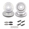 Set of 4 Ceramic Brake Pads and Rotors for Ford Crown Victoria Mercury