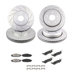 Set of 4 Ceramic Brake Pads and Rotors for Ford Crown Victoria Mercury