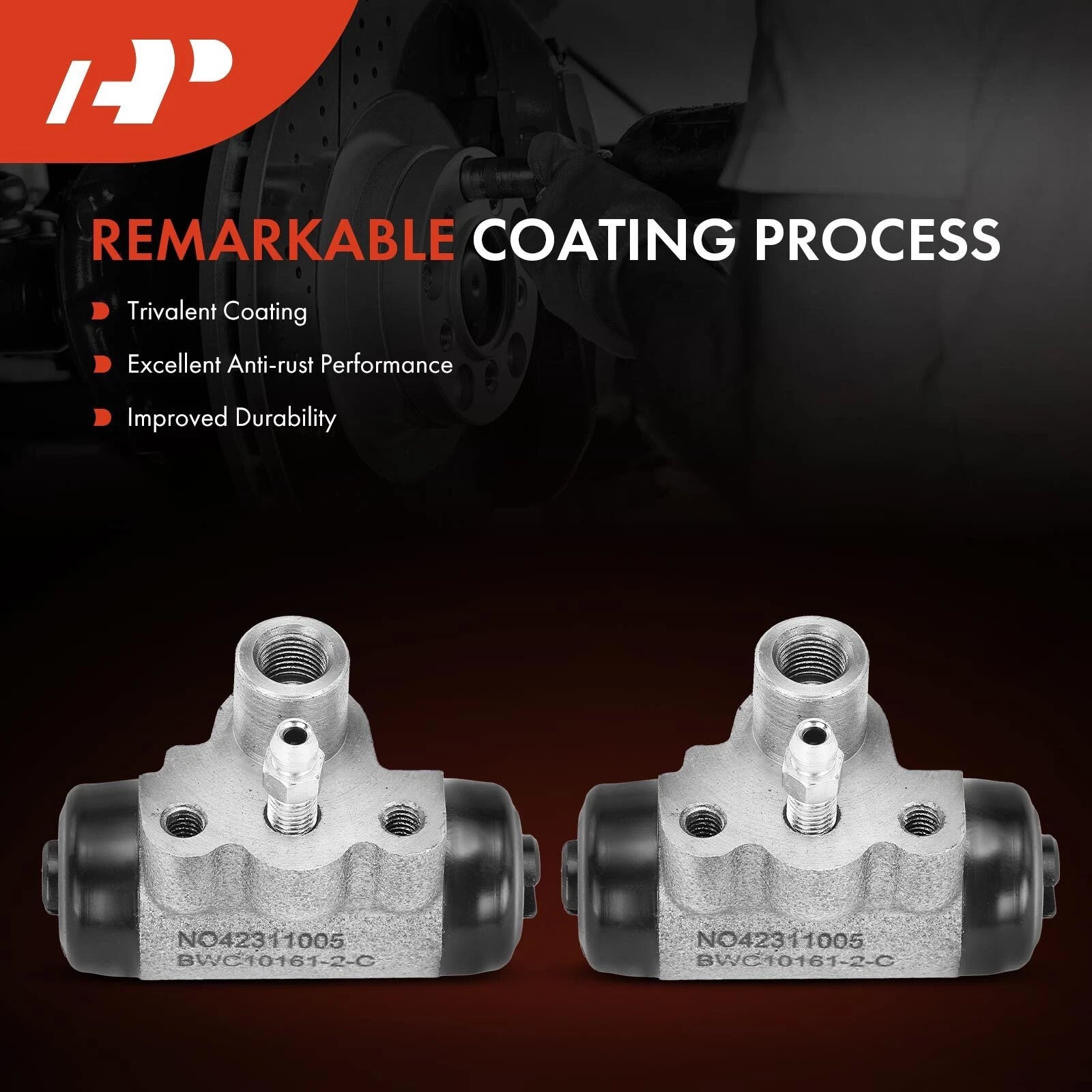 2X Rear Drum Brake Wheel Cylinders for Nissan Versa (2009–2011)