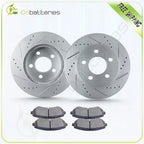 Front Brake Rotors & Ceramic Pads for Jeep Liberty (2002–2007)