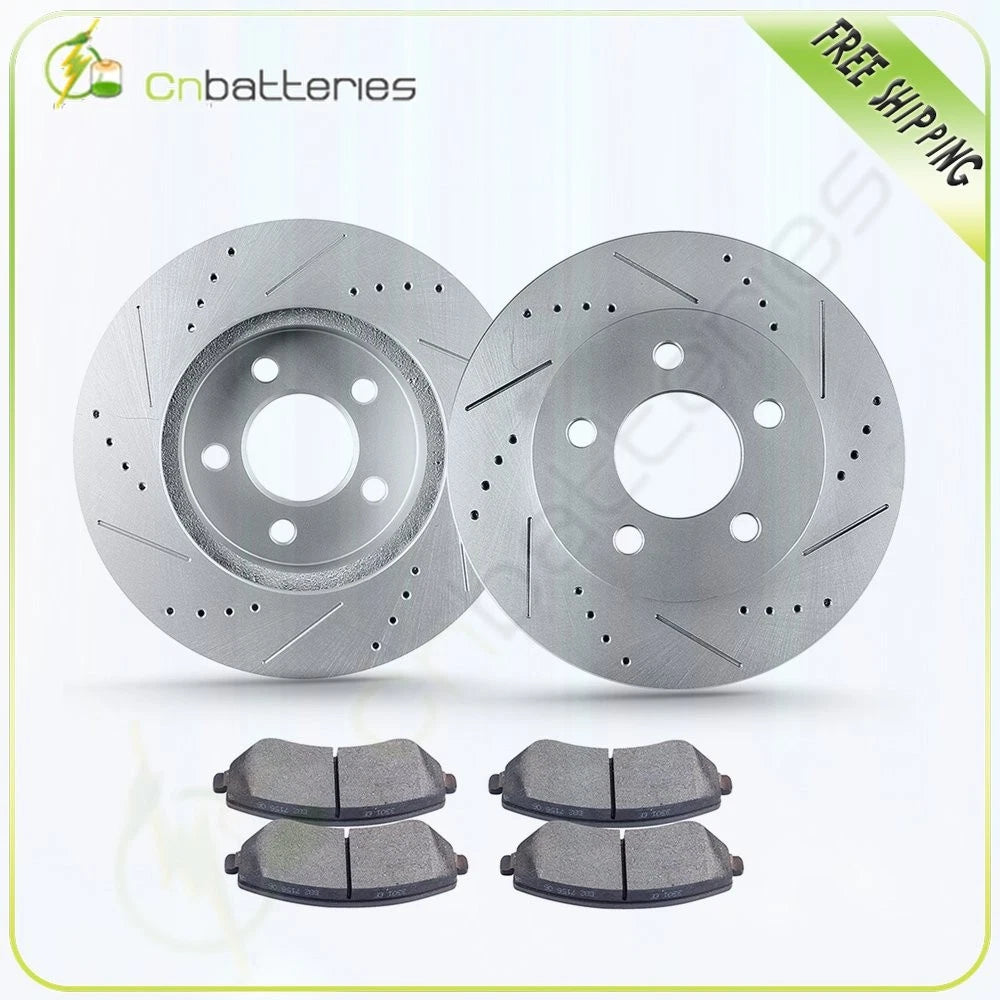 Front Brake Rotors & Ceramic Pads for Jeep Liberty (2002–2007)