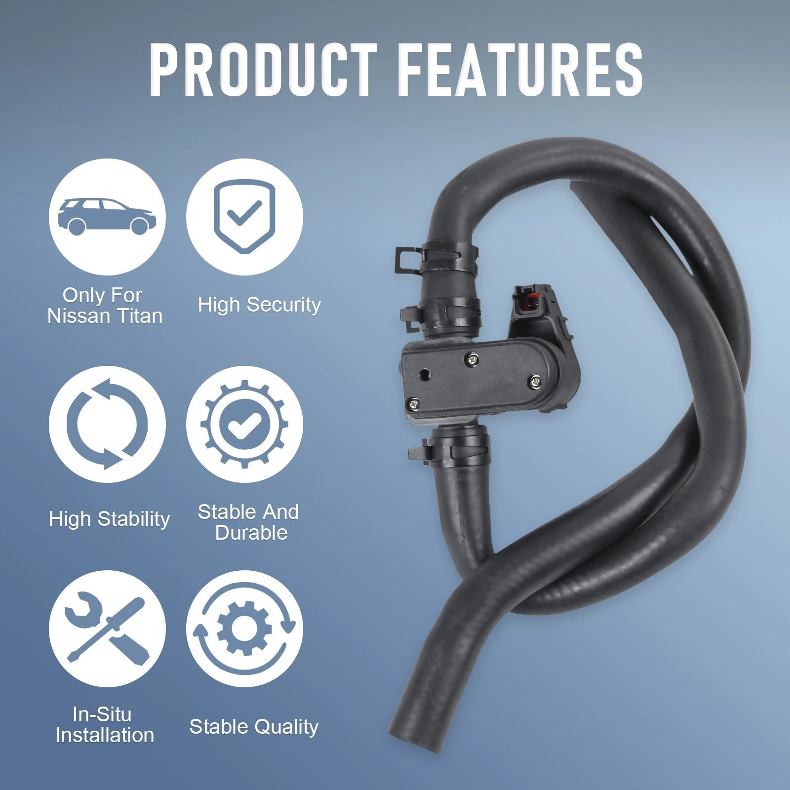Heater Inlet Hose Control Valve for Nissan Titan (2004–2015)