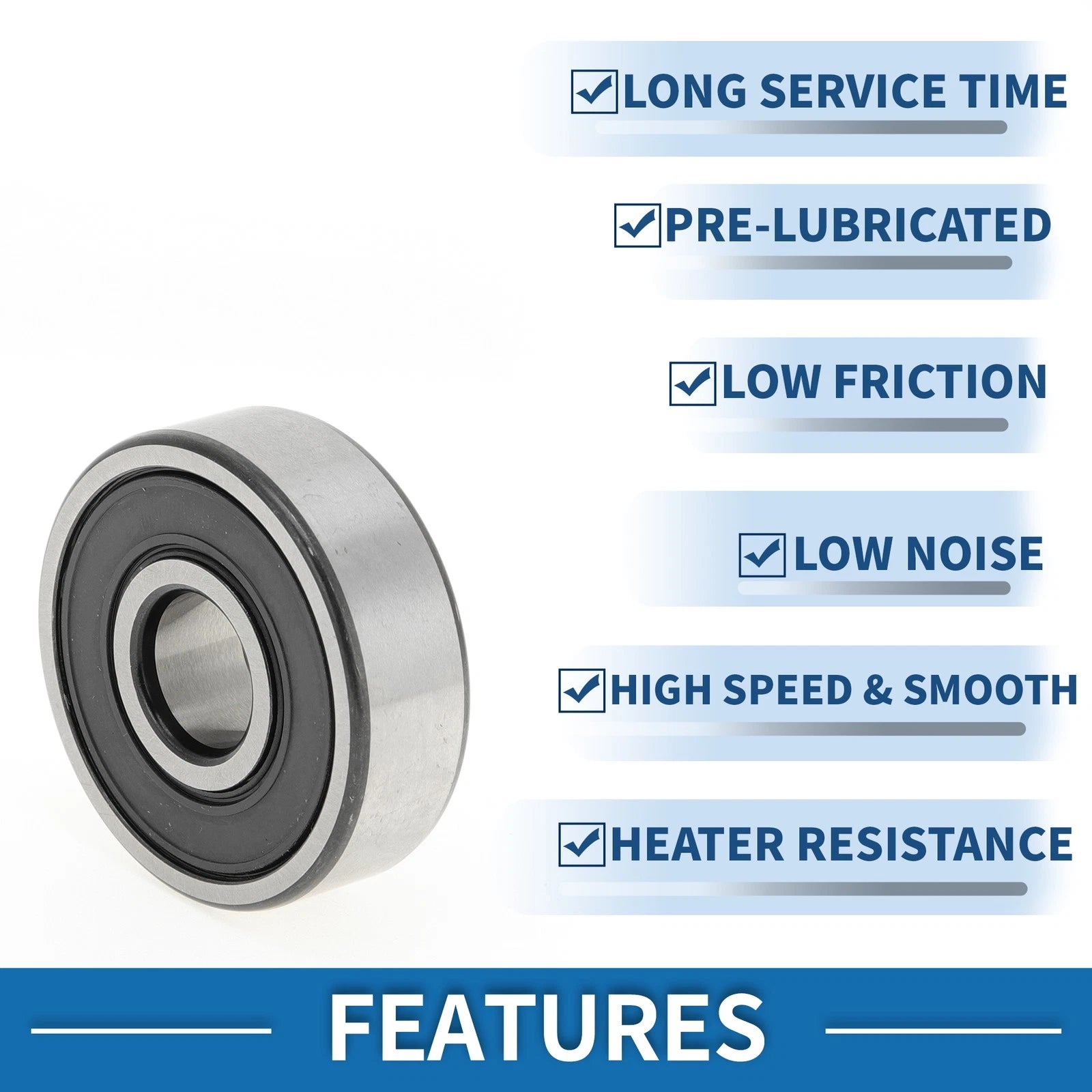 1 Pc 6301DDU Deep Groove Ball Bearing P4 for Scooter Skateboard (12x37x12mm)