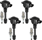 Set of 4 Ignition Coils & Spark Plugs for Buick Electra 3.8L, Corsica 3.1L (1990)