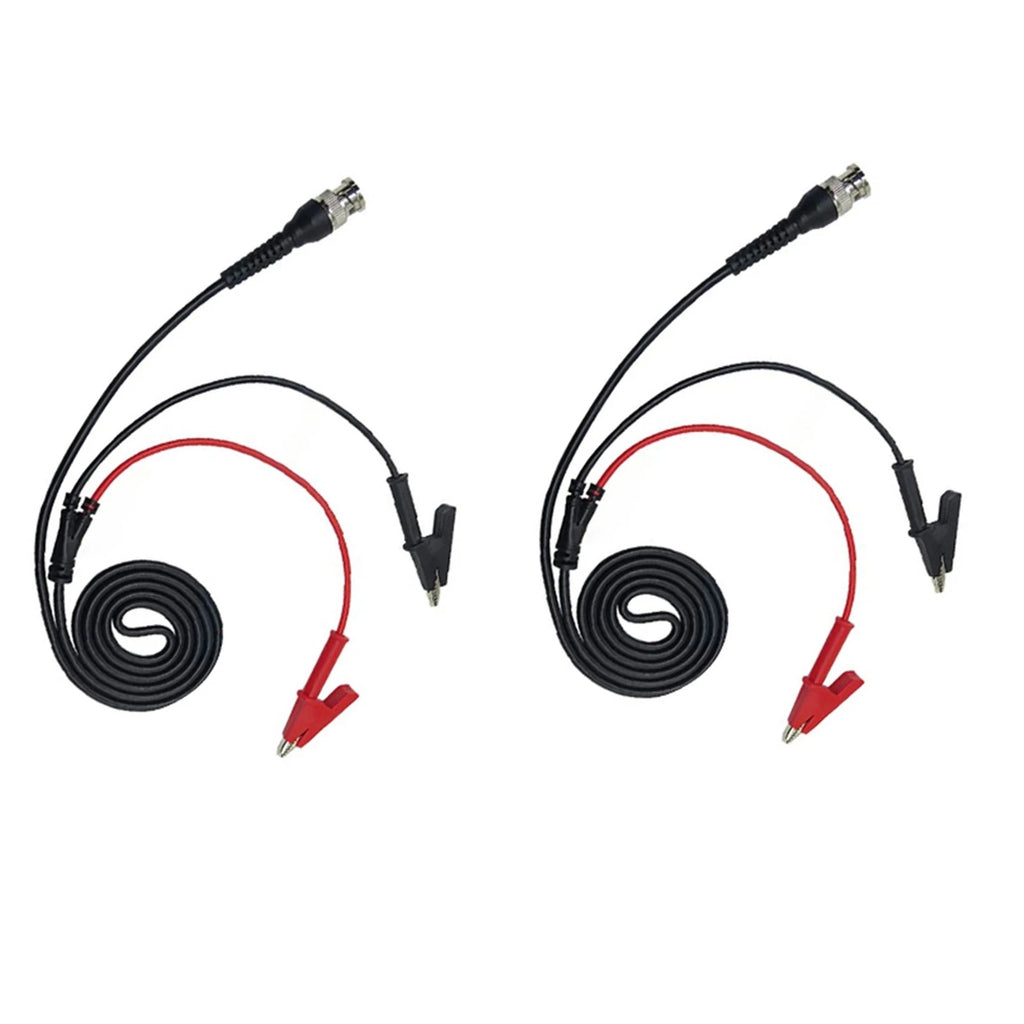 2X Crocodile Clip Probing Cables with Coaxial BNC Connectors