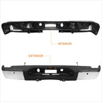 Rear Step Pad Bumper for Silverado/Sierra 1500 (2007–2013) w/ Parking Sensors