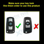Carbon Fiber Pattern Silicone Key Fob Cover for BMW First Gen (2011-2013)