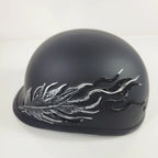 Swarovski Crystal Half Helmet for Motorcycle (DOT Approved, Low Profile)