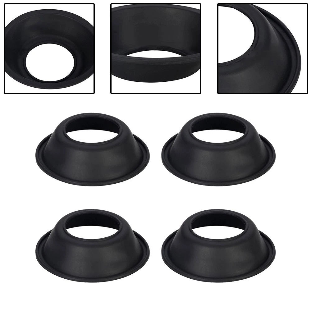 4X Carburetor Vacuum Diaphragm for Honda VF1100C Magna V65 (1983–1986) Black