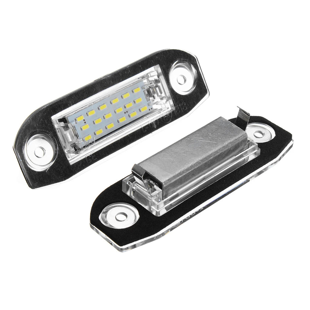 2X LED License Plate Light for Volvo S40 S60 S70 S80 V50 V70 C70 (2000–2016)