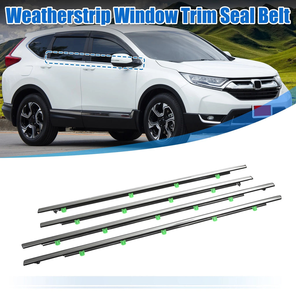 Set of 4 Weatherstrip Window Trim Seal Belt for Honda CR-V (2012–2016)