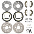 Front Brake Drum Hub Plate Shoes Kit for Honda FourTrax 300 TRX300FW (1995–2000)