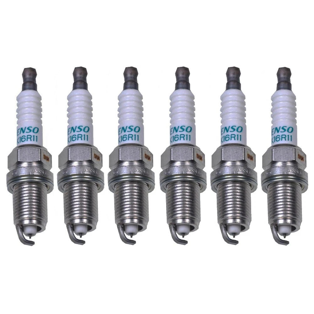 Set of 6 Iridium Spark Plugs for Audi Toyota Lexus V6 L6 (0.044 Gap)