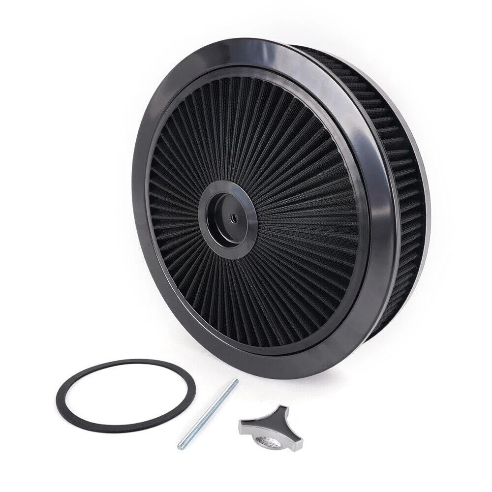 Air Cleaner Set of 2 for Super Flow Washable Black (14 In. x 3 In.)