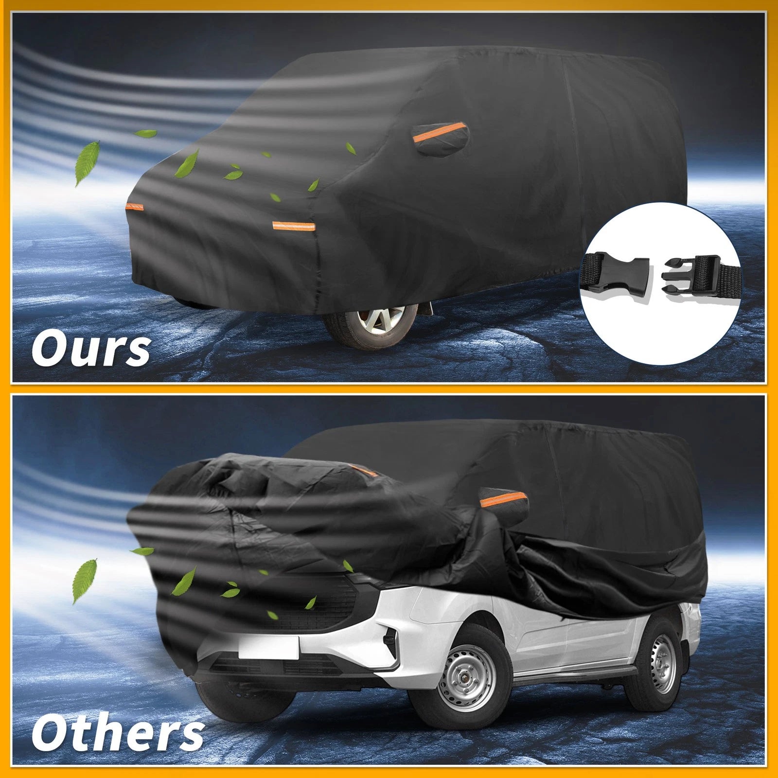 Waterproof All Weather Car Cover for Ford Transit (190T-PU)