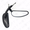 Pair of Black Teardrop Racing Mirrors for Harley Street Bob Fat Bob (1982–2017)