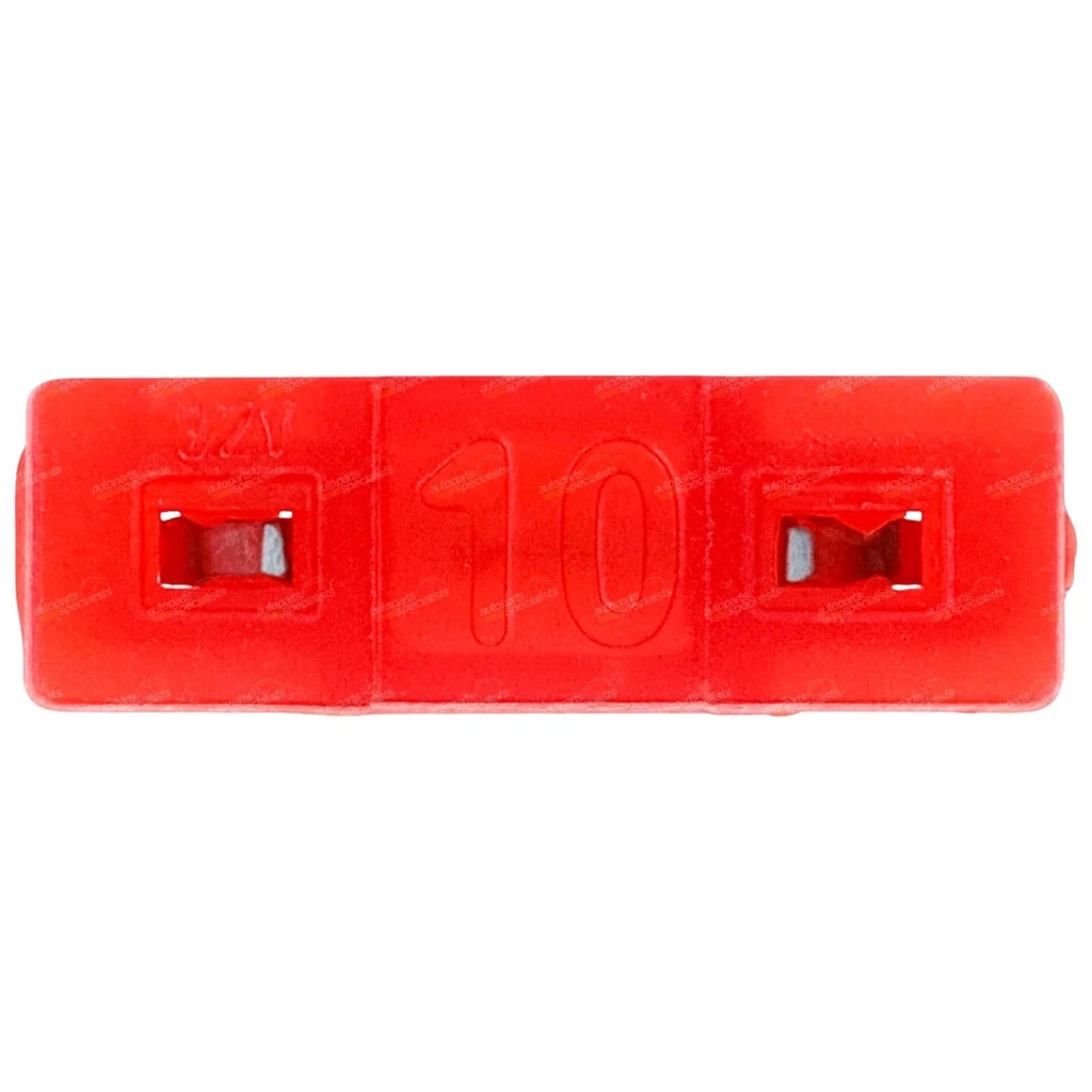 100 x Low Profile Mini Blade Fuses - 10 Amp Red