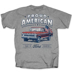 Gray T-Shirt for Ford Truck Owners American Pride Country Text (2005–2015)