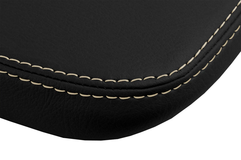 Leather Console Lid Armrest Cover for Chrysler 200 (2011–2014) Beige Stitch