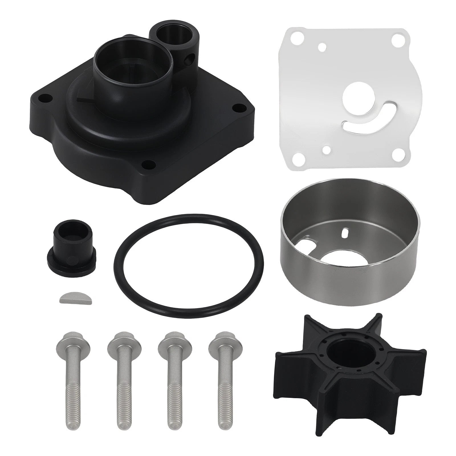 Impeller Kit for Yamaha 25HP 30HP F25 F25A F25B C30 (1990–2023) 61N-W0078-14 61N-44311-01