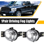 2X Driving Fog Lights with Bulbs 55077474AE for Dodge Ram 1500 2500 3500 (2010–2018)