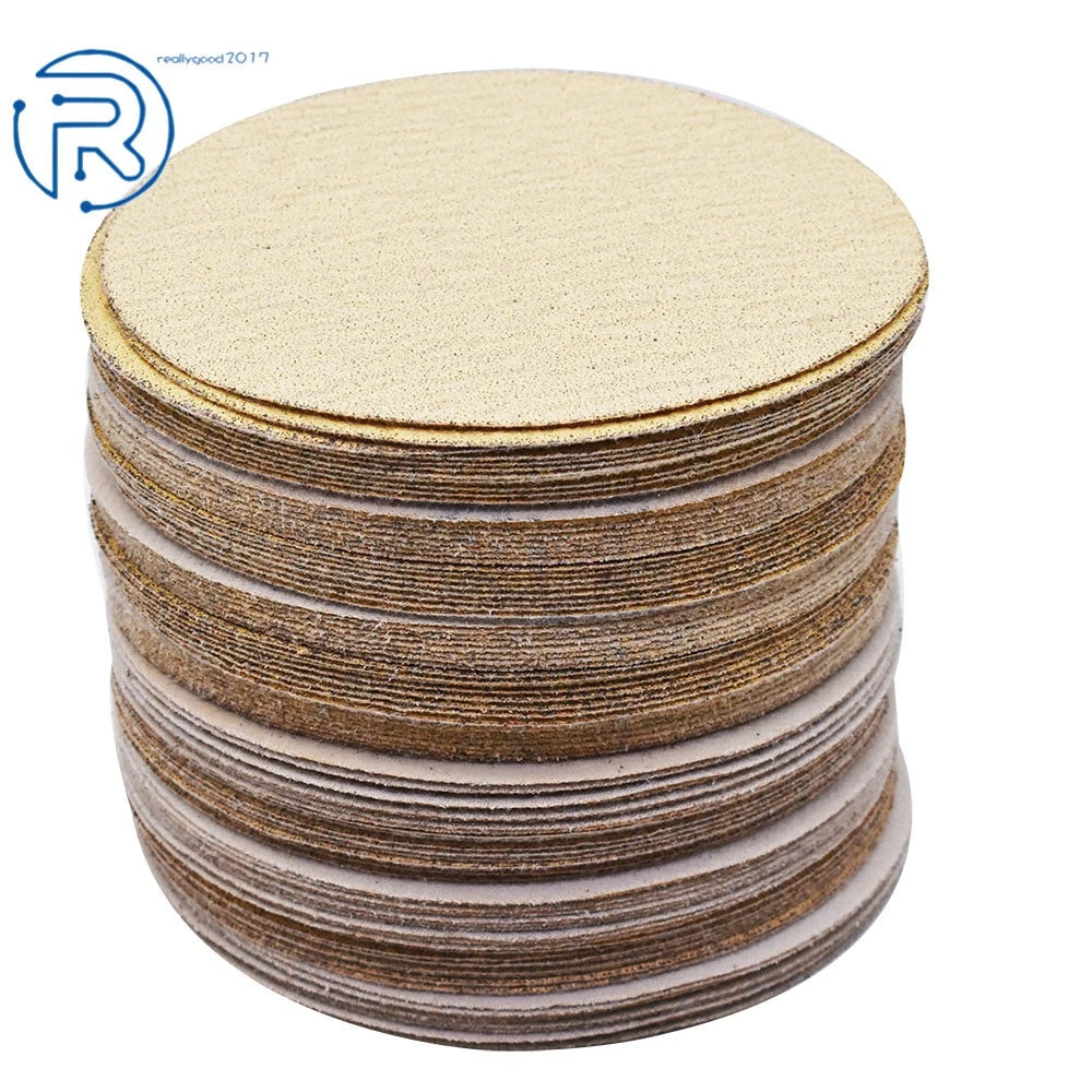 100Pcs 6" Hook & Loop Sanding Discs Grit 60-320 for Automotive Use