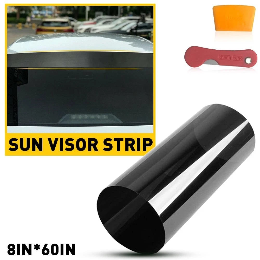Car Visor Sun Strip Film Tint for Windshield (Universal Fit)