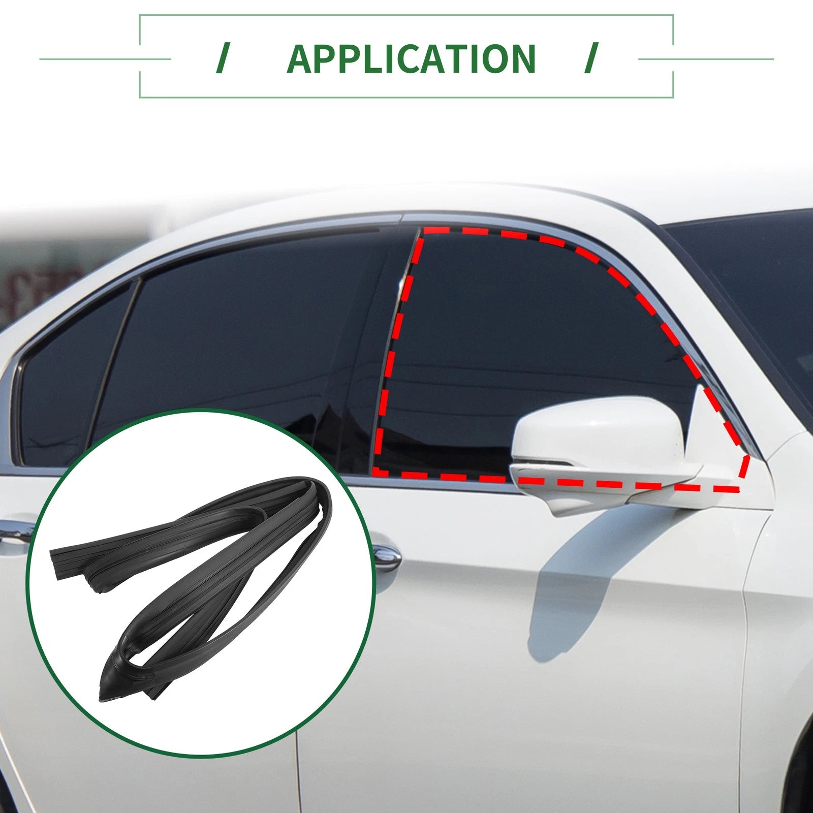Front Right Door Window Run Channel Seal Strip for Honda Accord (No. 72235SDET01)