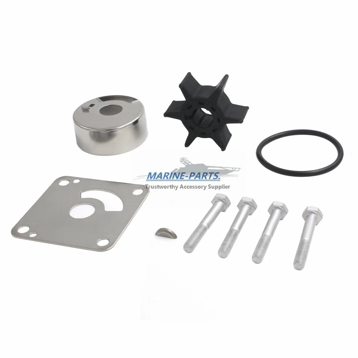 Water Pump Impeller Repair Kit for Yamaha 20-25 hp (1988–2004) 6L2-W0078-00