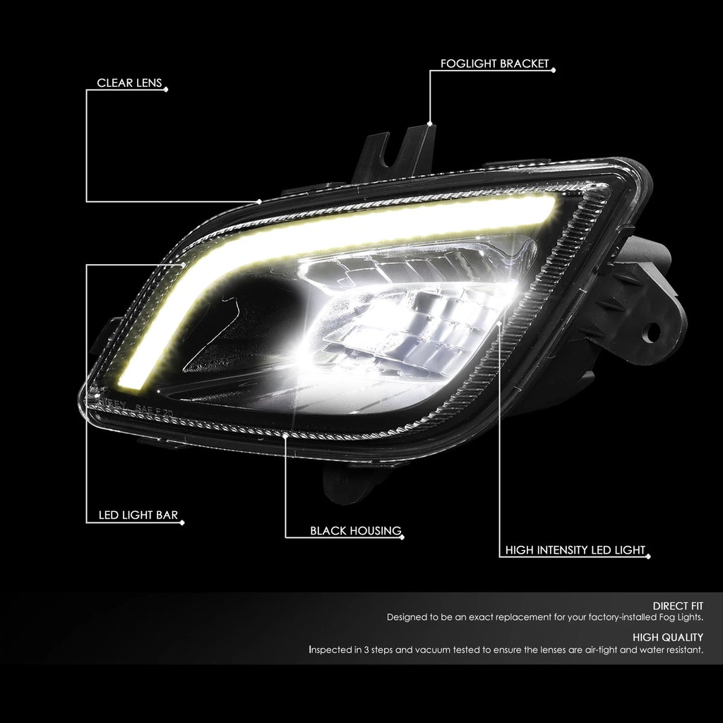 LED Fog Light Bar Assembly for Freightliner Cascadia (2018–2022)